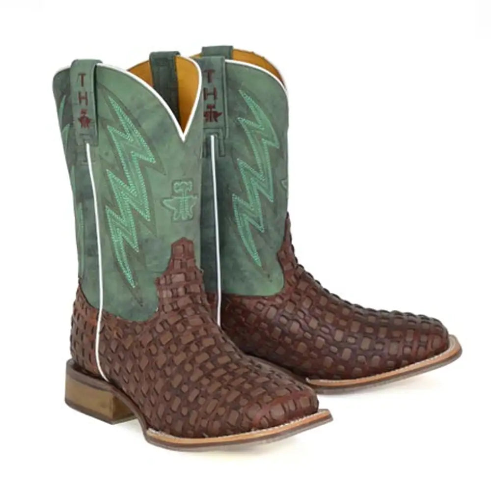 Tin Haul Tangled/I'm Country - Men's Leather Cowboy Boot