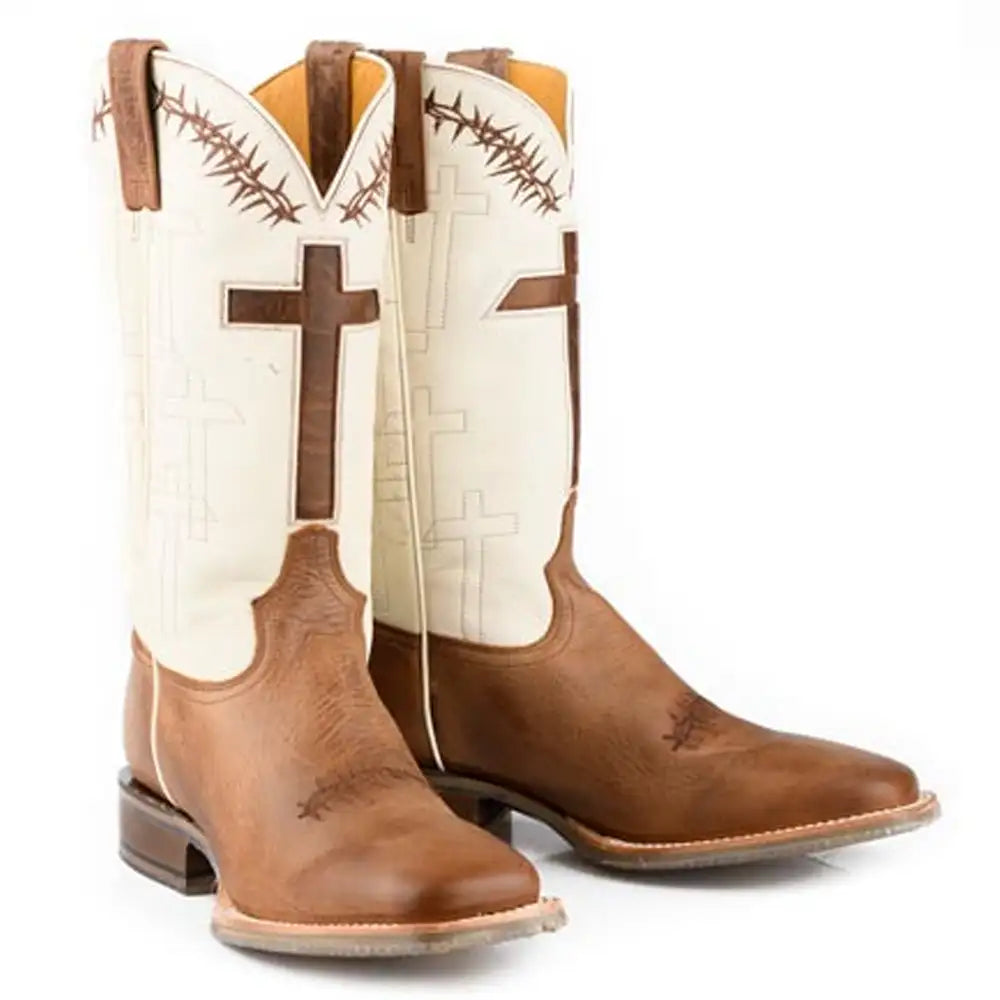 Tin Haul Show Of Faith/Fellowship - Men's Leather Cowboy Boot