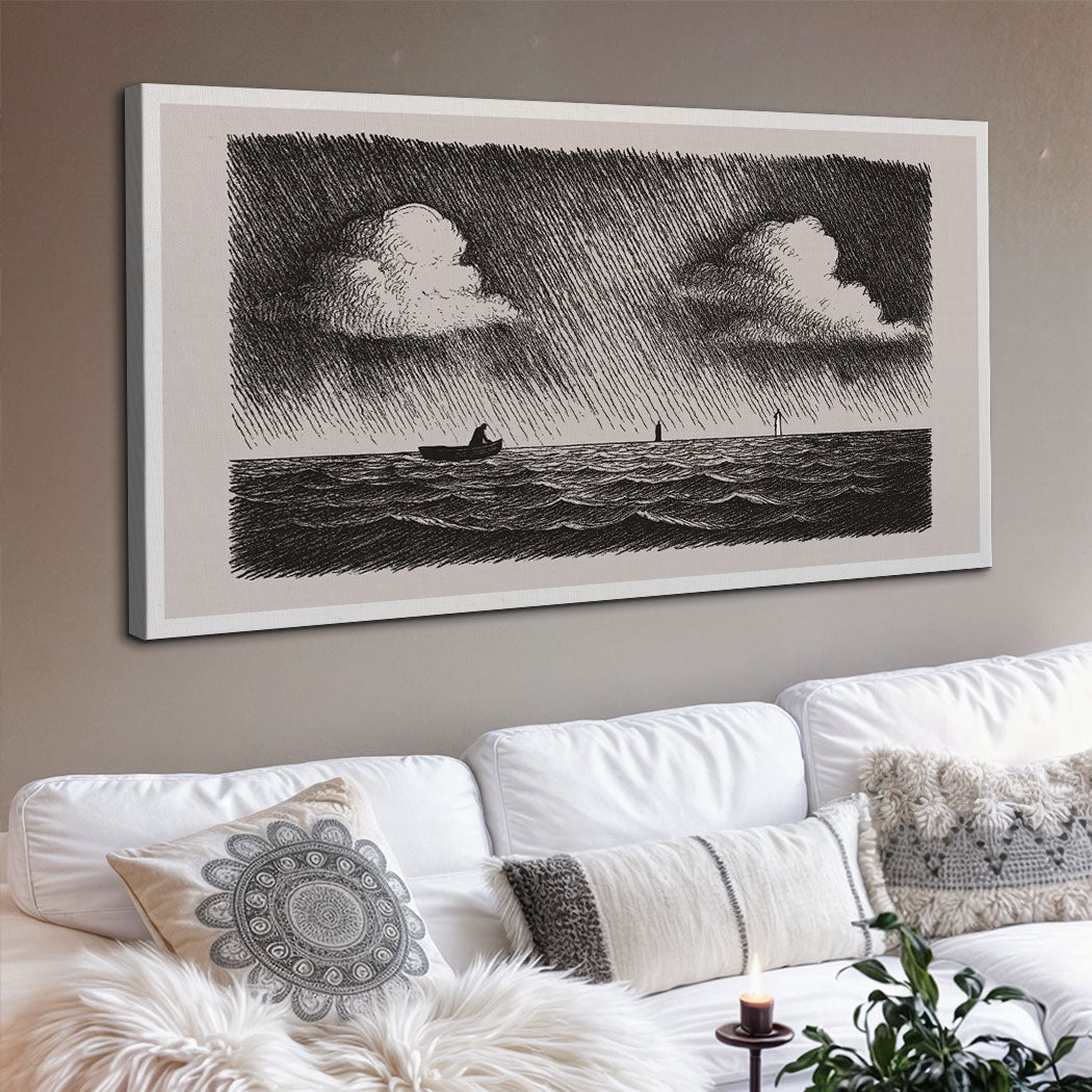 Jesus Walking On Water Faith Wall Art III
