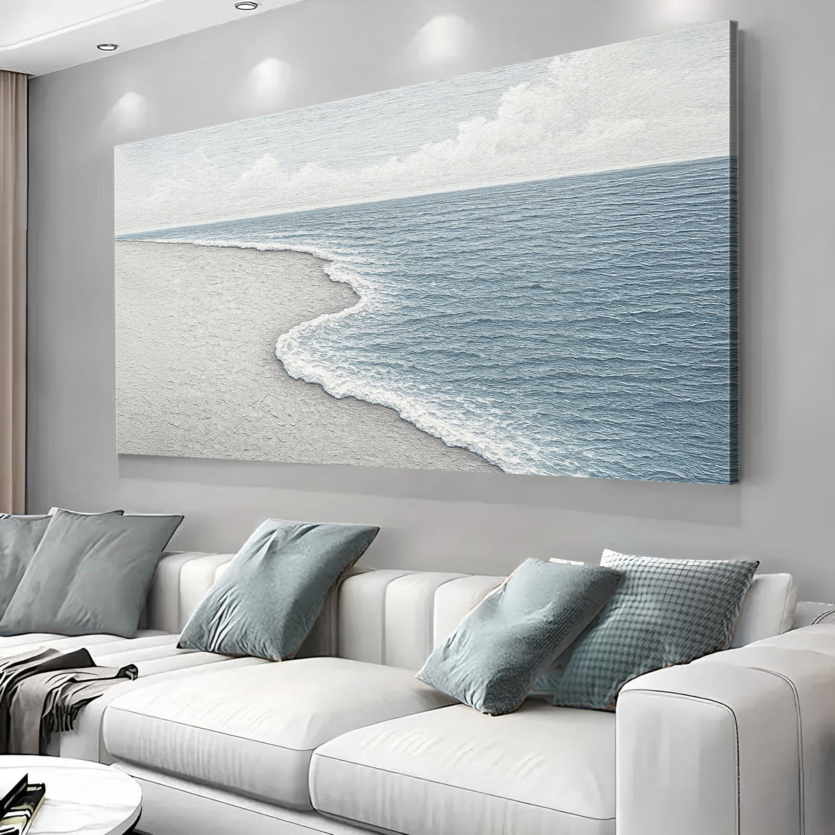 Abstract Beach Shore Wall Art