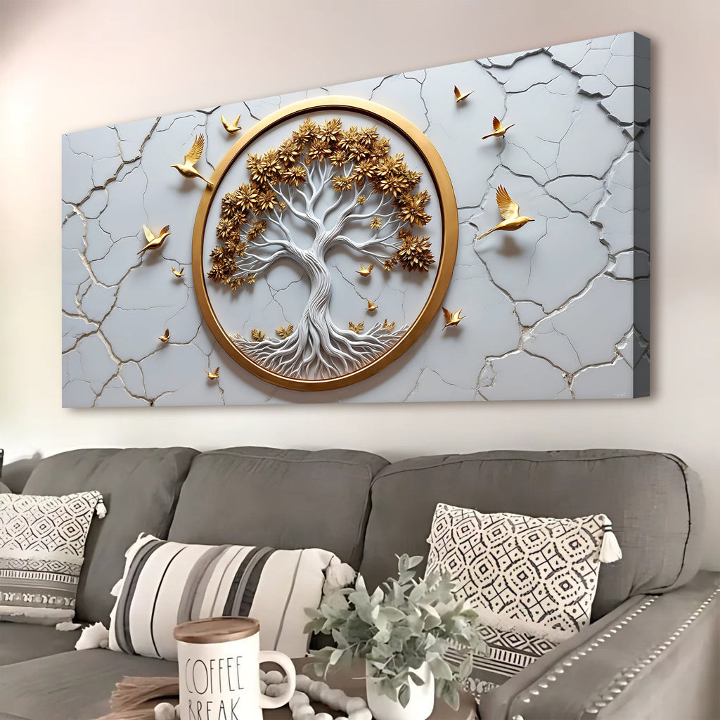 3D Celtic Tree of Life Wall Art - White