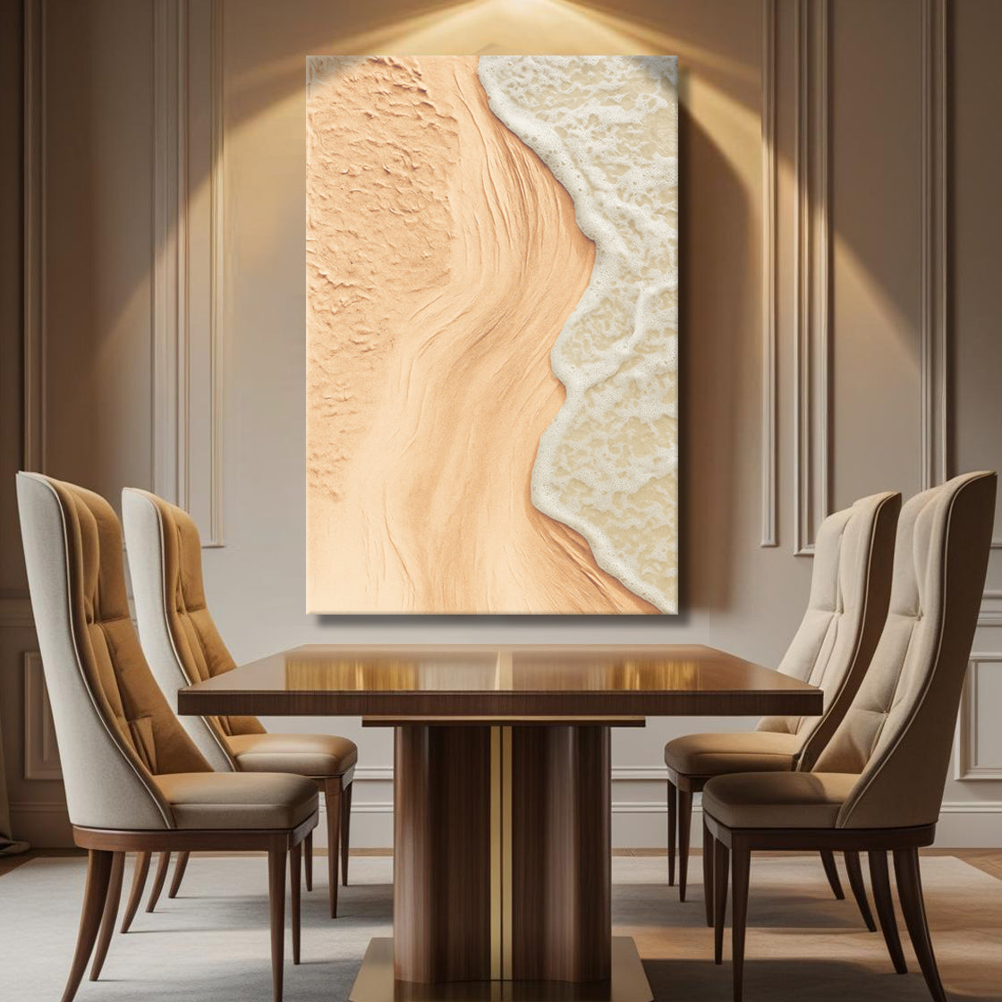 Beige Beach Coastal Wall Art