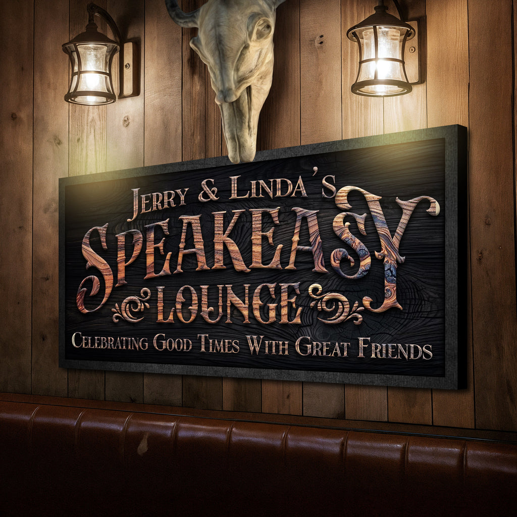 Speakeasy Lounge Wall Sign