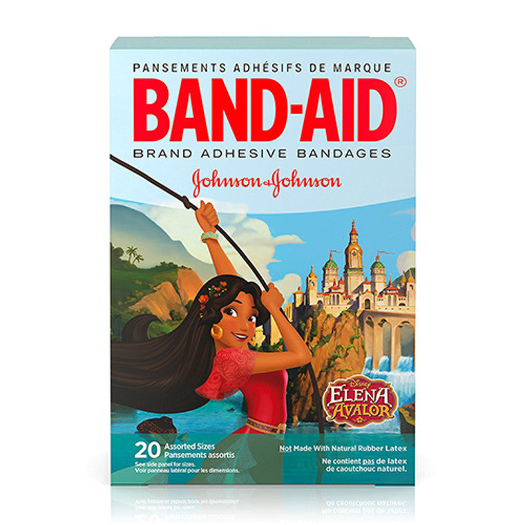 Band-Aid Brand Adhesive Bandages, Featuring Disney Junior Elena Of Avalor Characters For Kids, Assorted Sizes