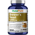 NusaPure Brewer’s Yeast - Suitable for Vegetarian/Vegan, Non - GMO - 1000mg 200 Capsules