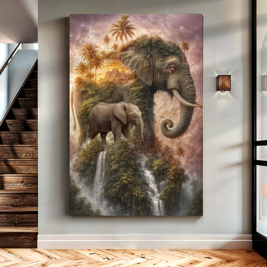 Elephant Jungle Majesty Wall Art