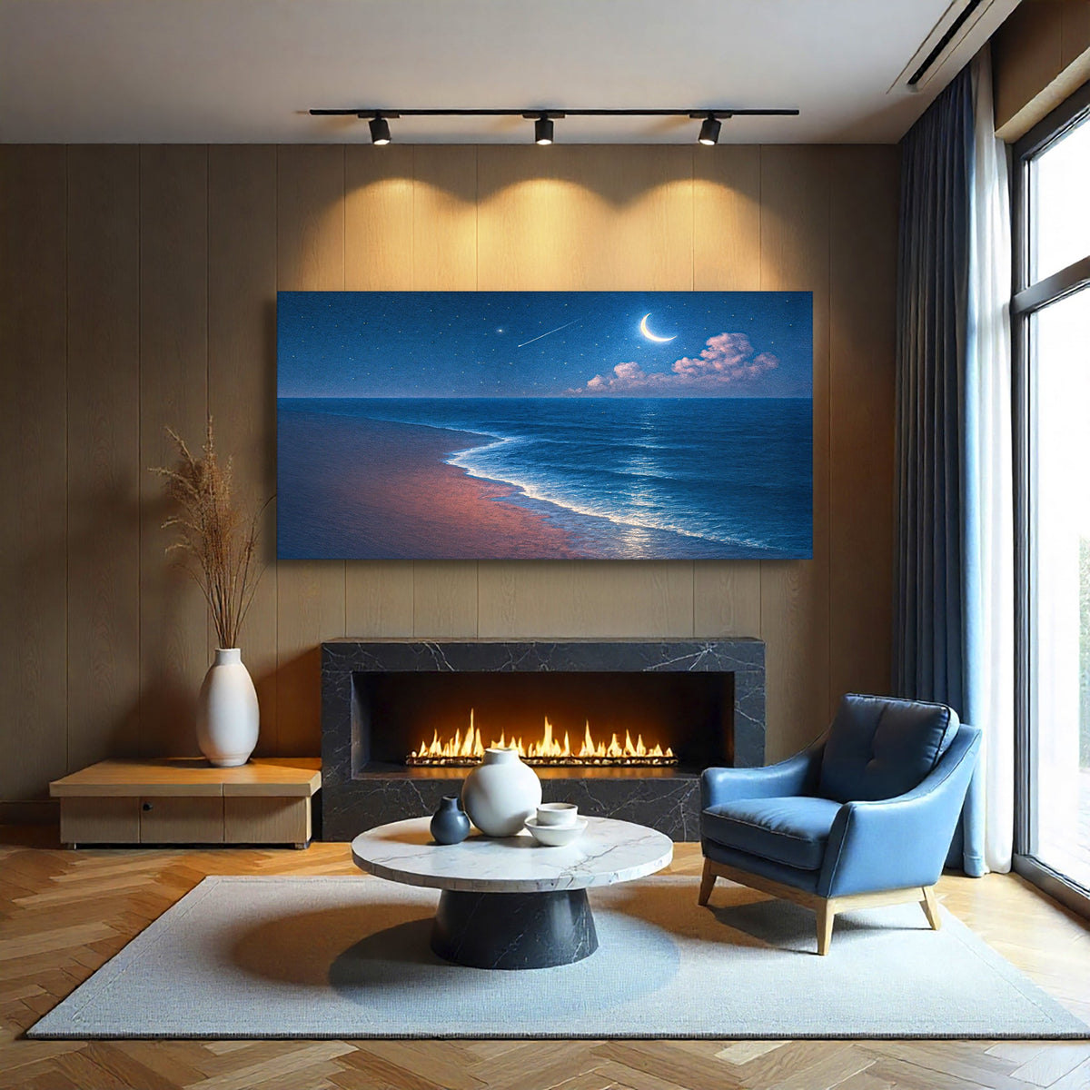 Beach Shoreline Coastal Wall Art V