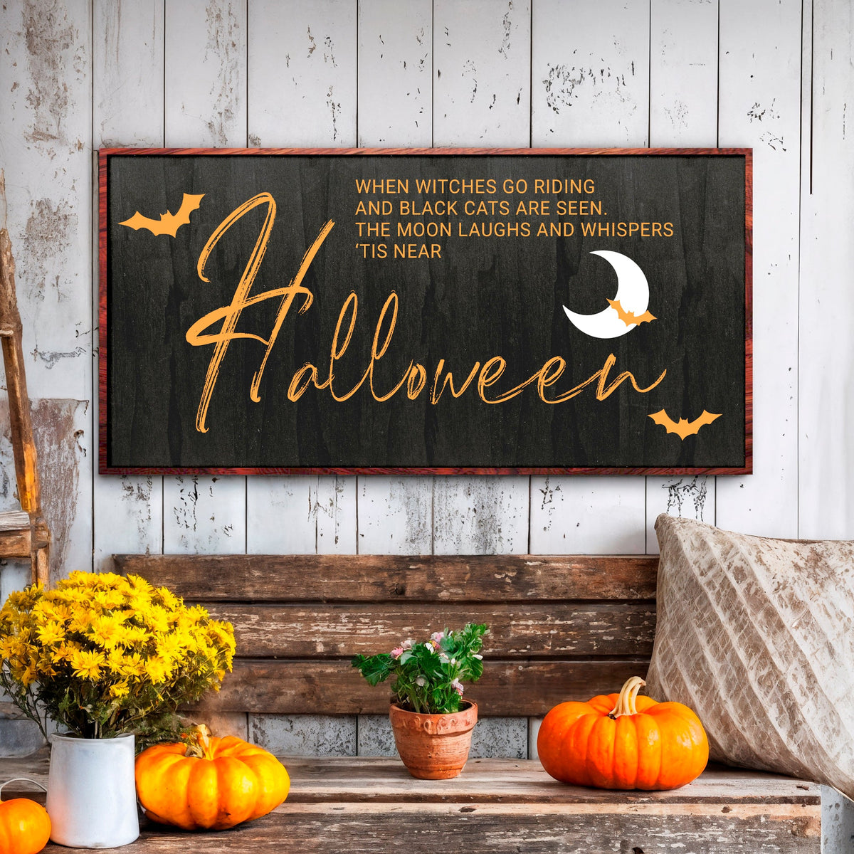 When Witches Halloween Wall Sign