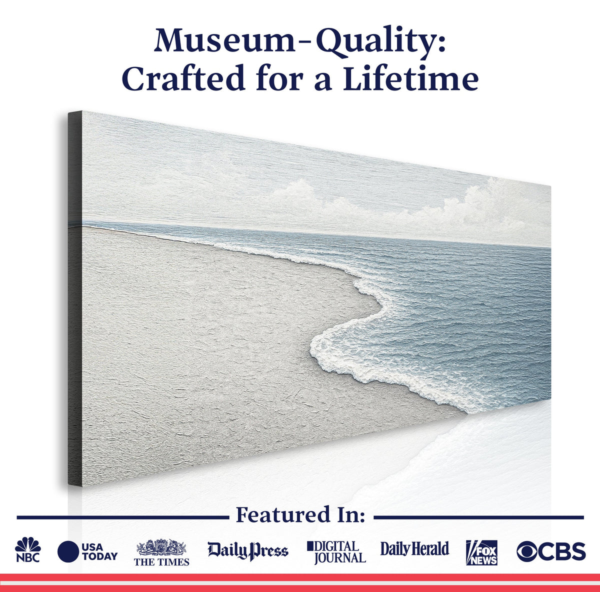 Abstract Beach Shore Wall Art