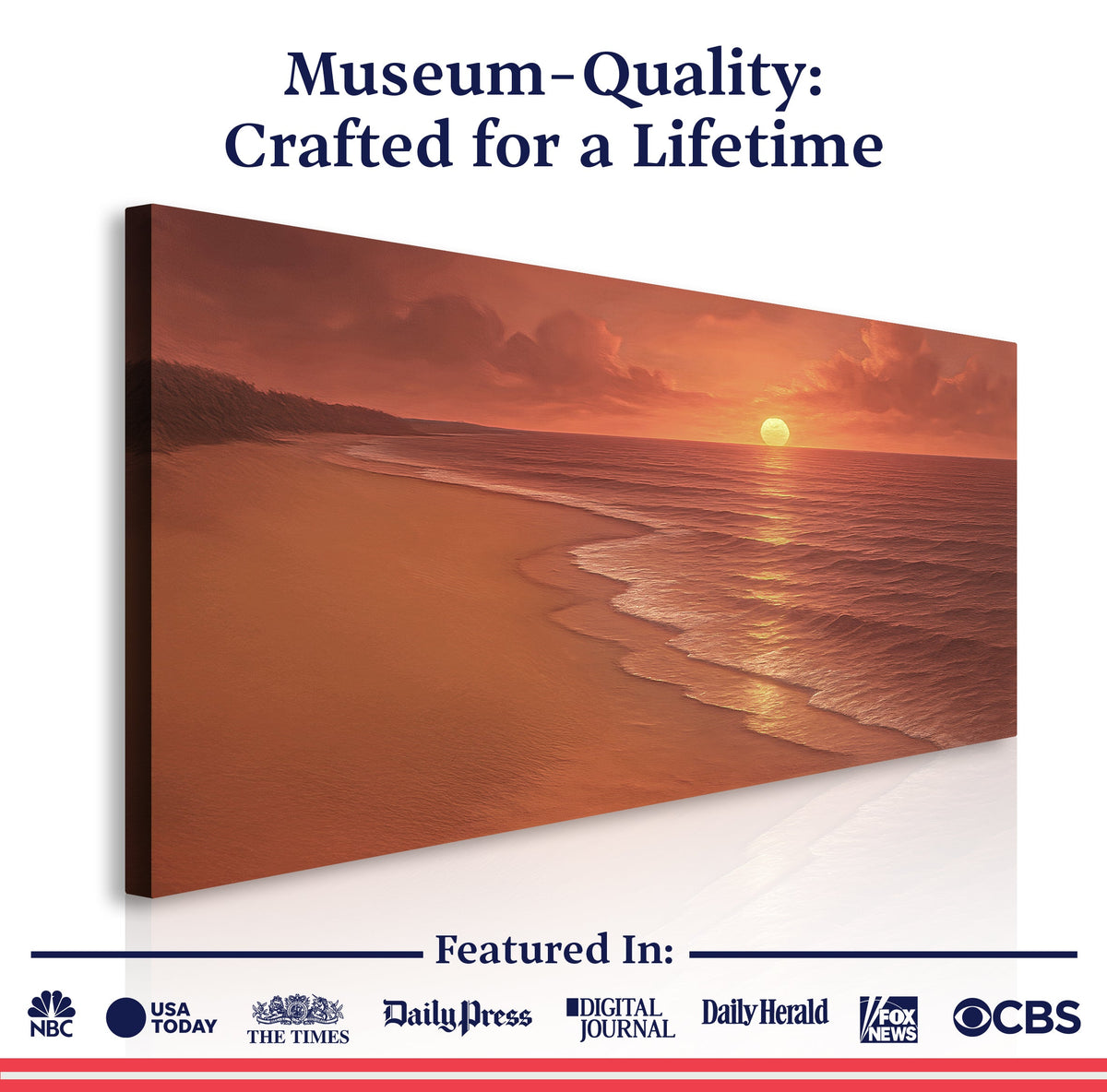 Beach Shoreline Coastal Wall Art VII