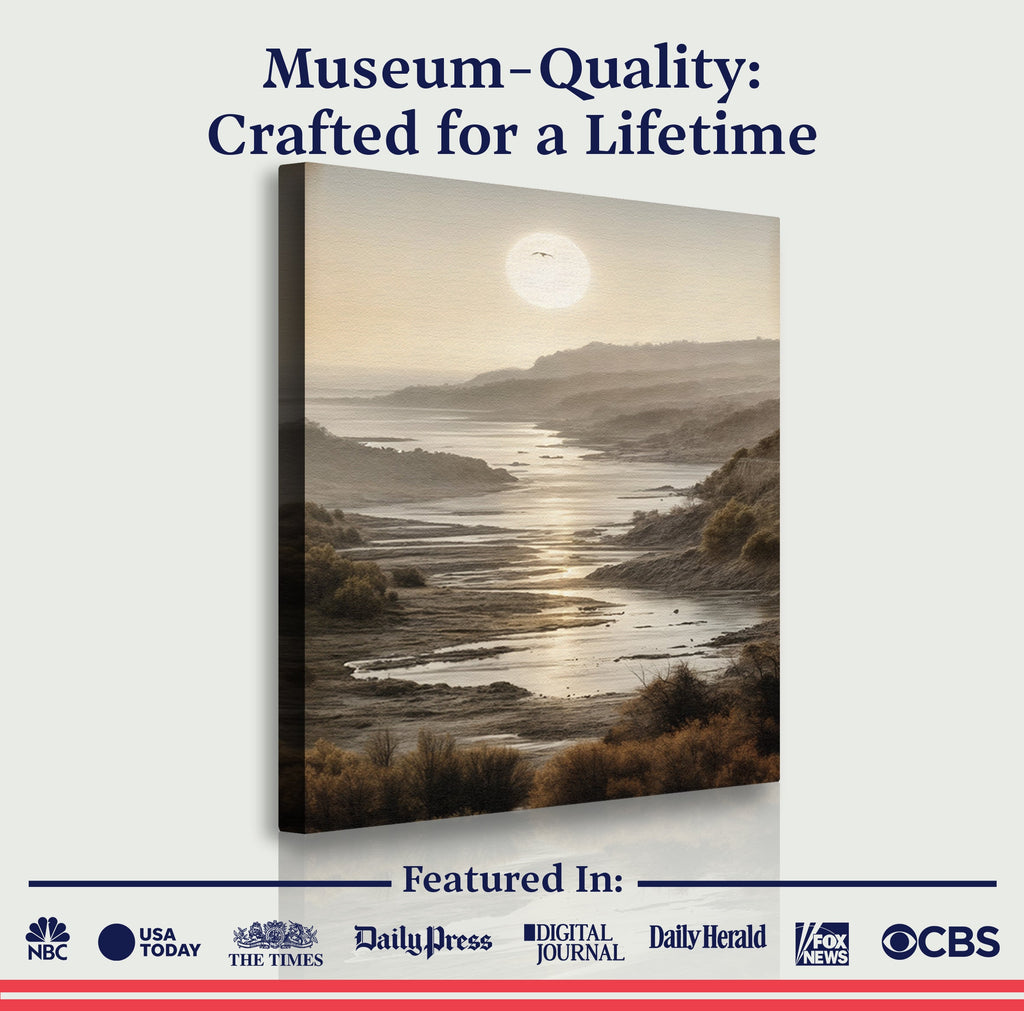 Misty Shores Coastal Impasto Wall Art