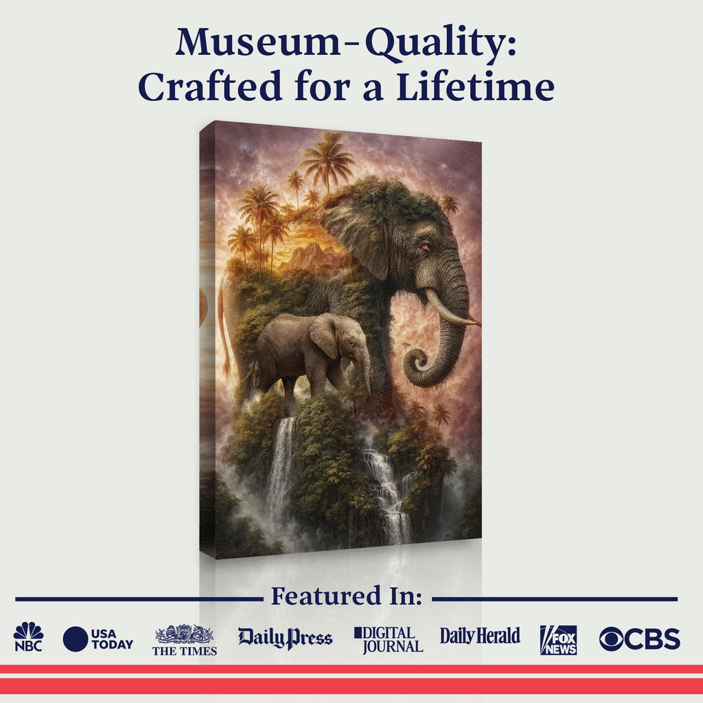 Elephant Jungle Majesty Wall Art