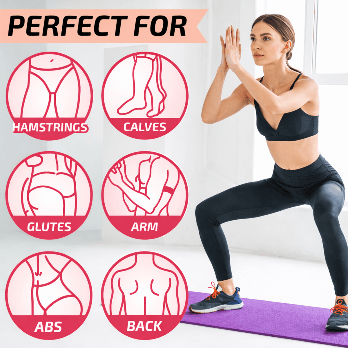 XGear Fitness Thick Travel Yoga Mat with Carrying Strap