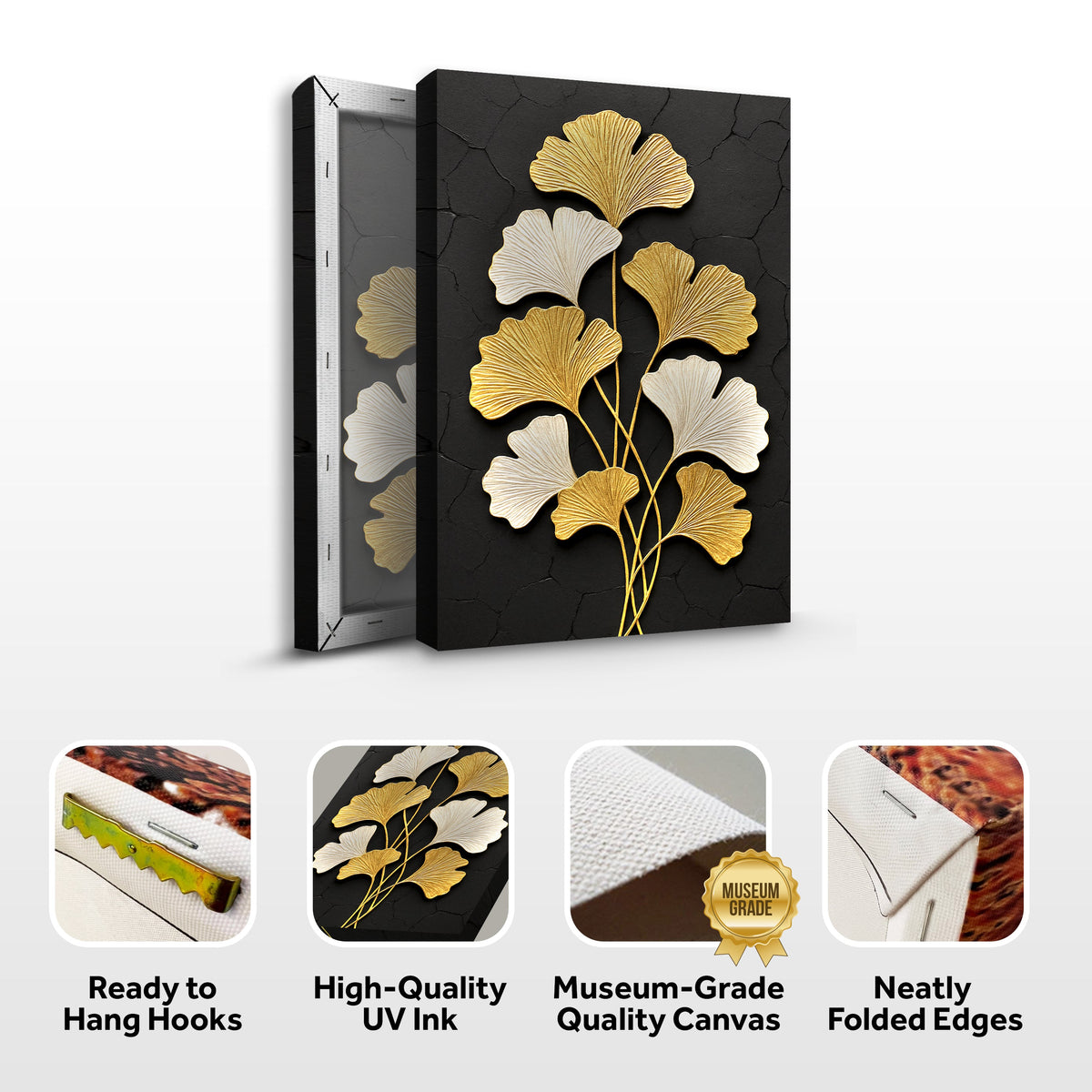 Golden Ginkgo Wall Art