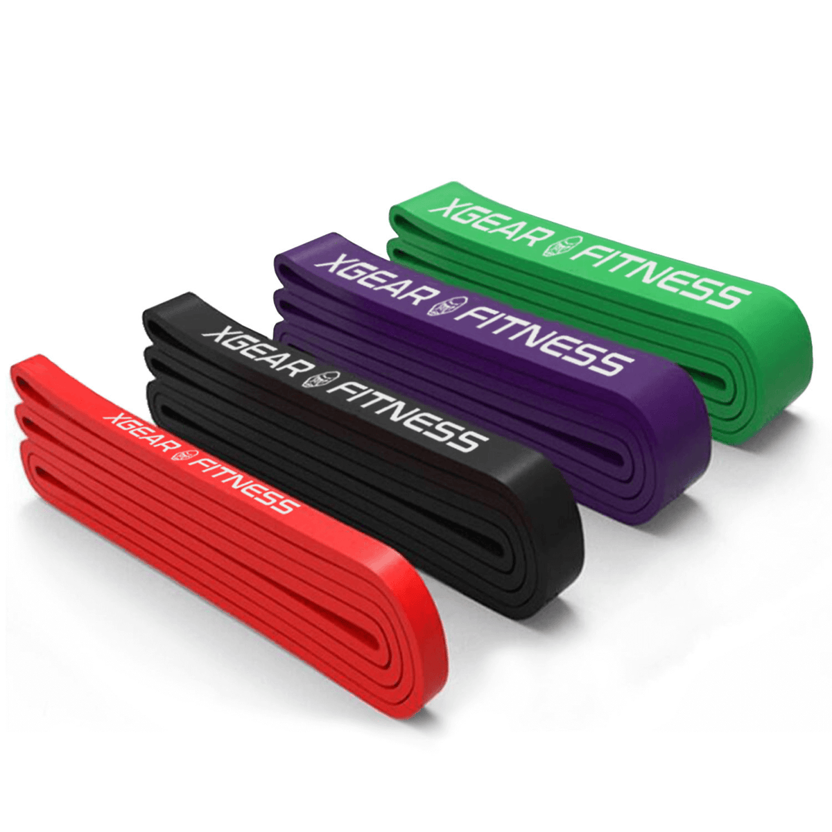 XGear Fitness Set of 4 XG-PRO Heavy Duty Exercise Resistance Bands
