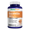NusaPure Boswellia Serrata 500 mg Per Veggie Caps 200 Count (Ext. 20:1, Non-GMO, Vegetarian, Bioperine) Ayurvedic Herb: Indian Olibanum, Frankincense