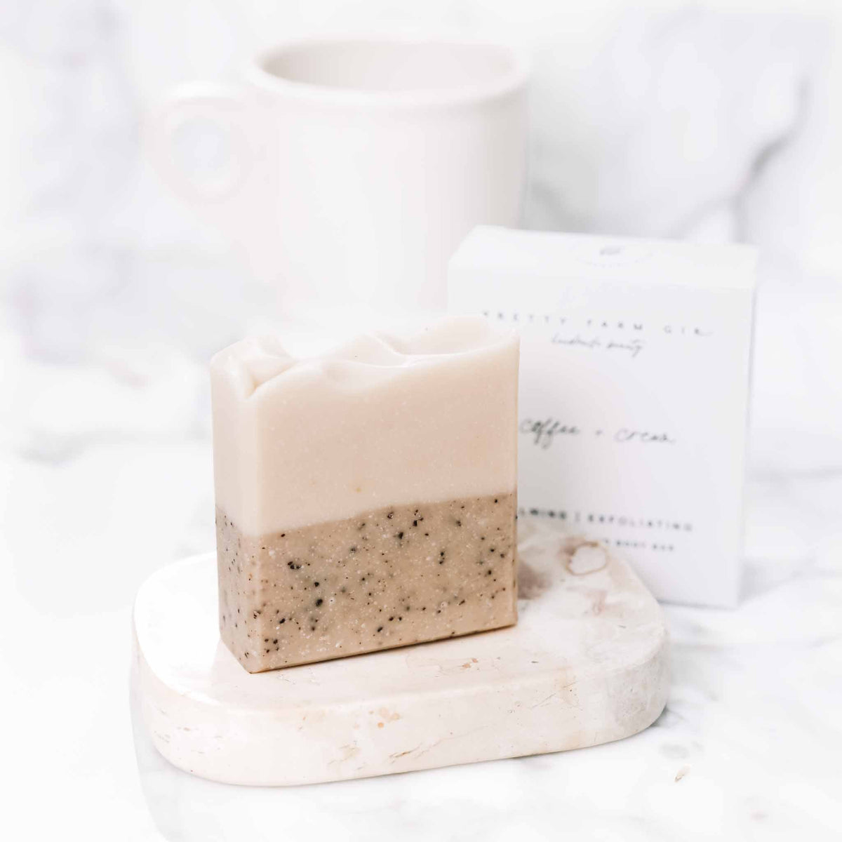 Coffee + Cream Handmade Tallow and Goat Milk Soap Bar