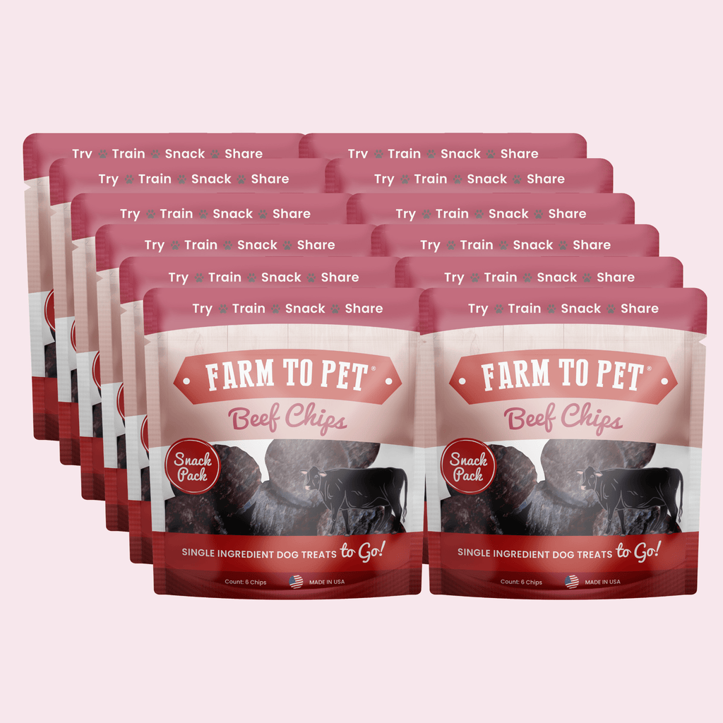 Beef Chips Snack Pack Bundles | Dog Treats for Training & Travel