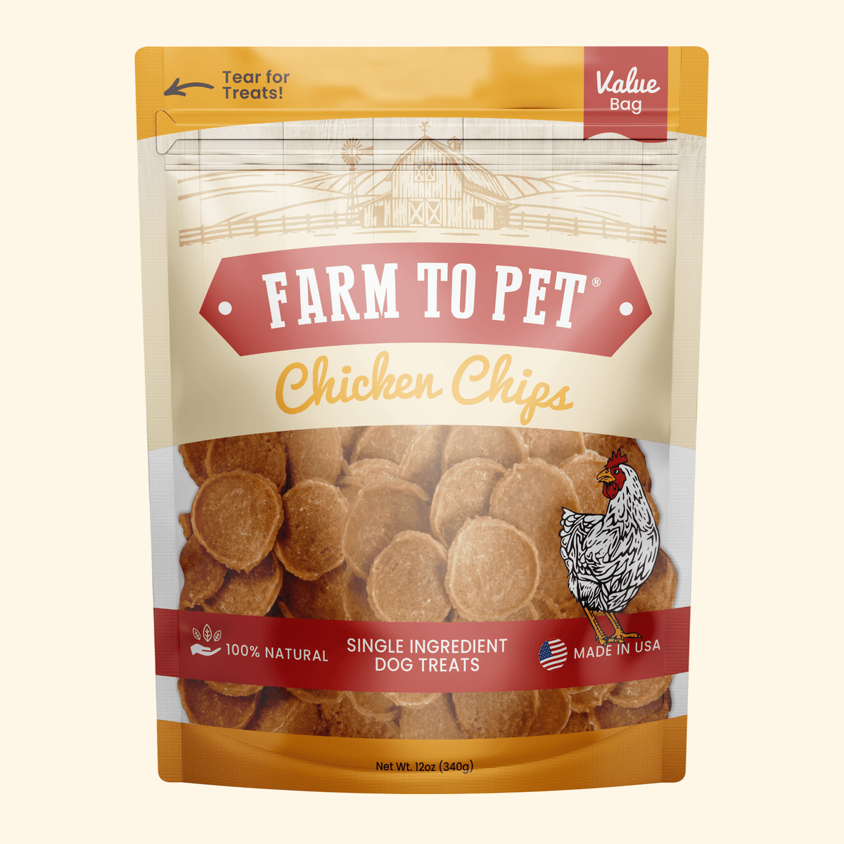 Chicken Chips for Dogs | All-Natural Single-Ingredient Dog Treats