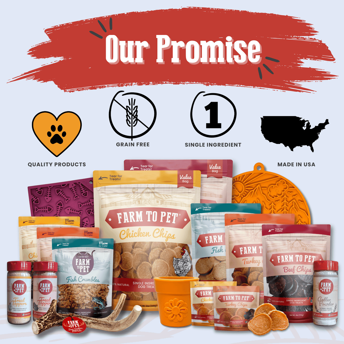 Americana Chicken Chips for Dogs | Celebrate with USA-made Dog Treats