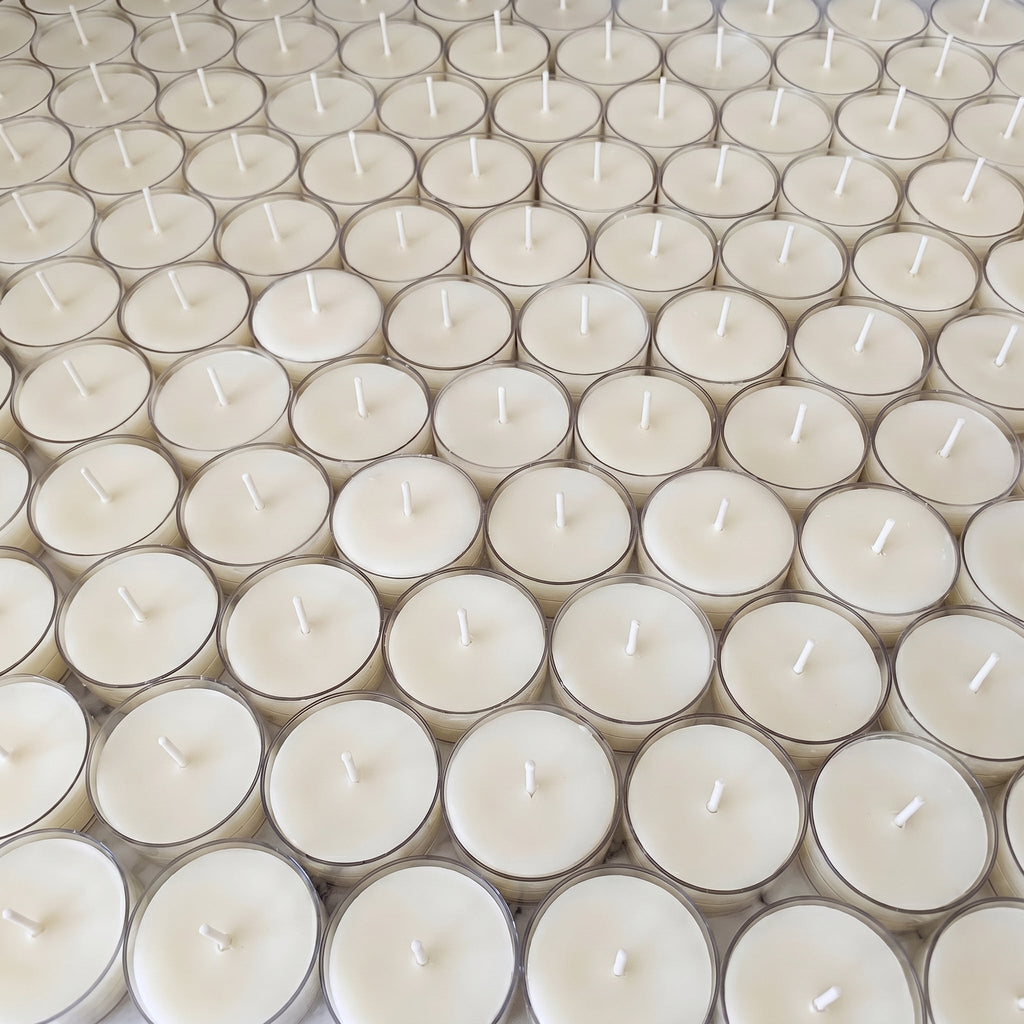 White Tealight Beeswax Candles