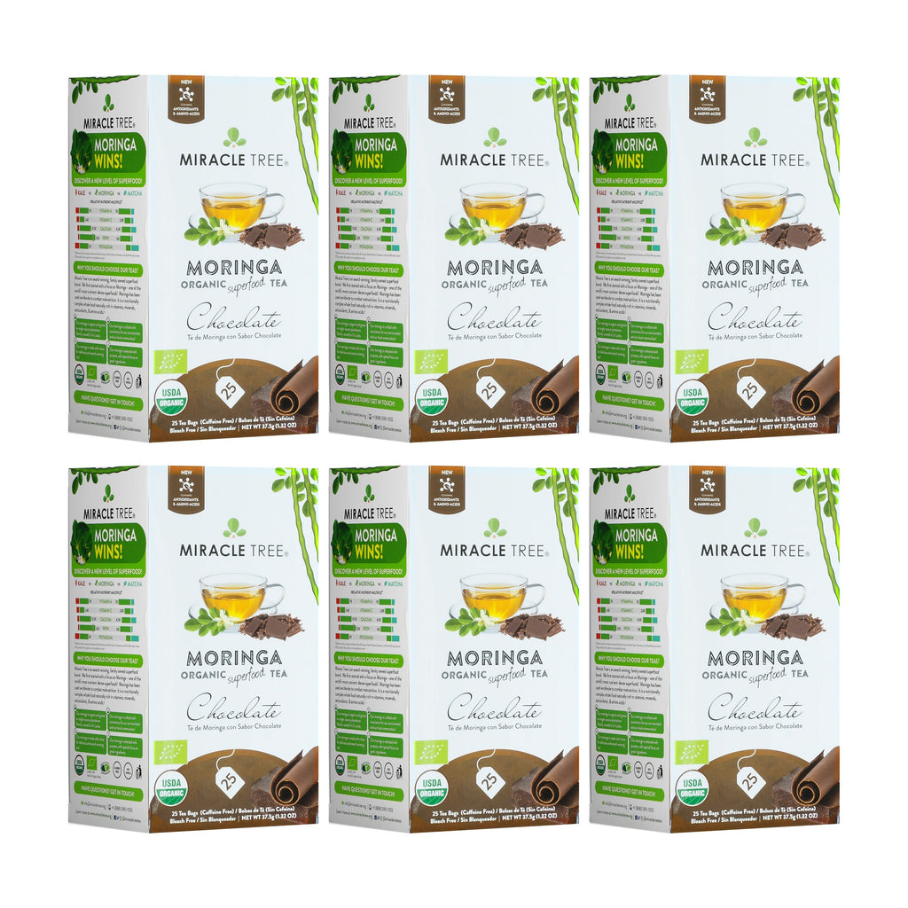 Organic Moringa Tea - Chocolate - Caffeine-Free Herbal Tea