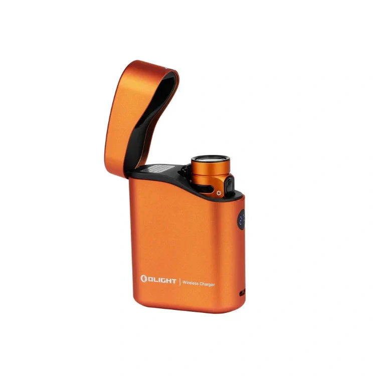 OLIGHT BATON4KITOG Baton 4 Powerful EDC Flashlight 1300 Lumens - Orange-Premium (With Charging Case)