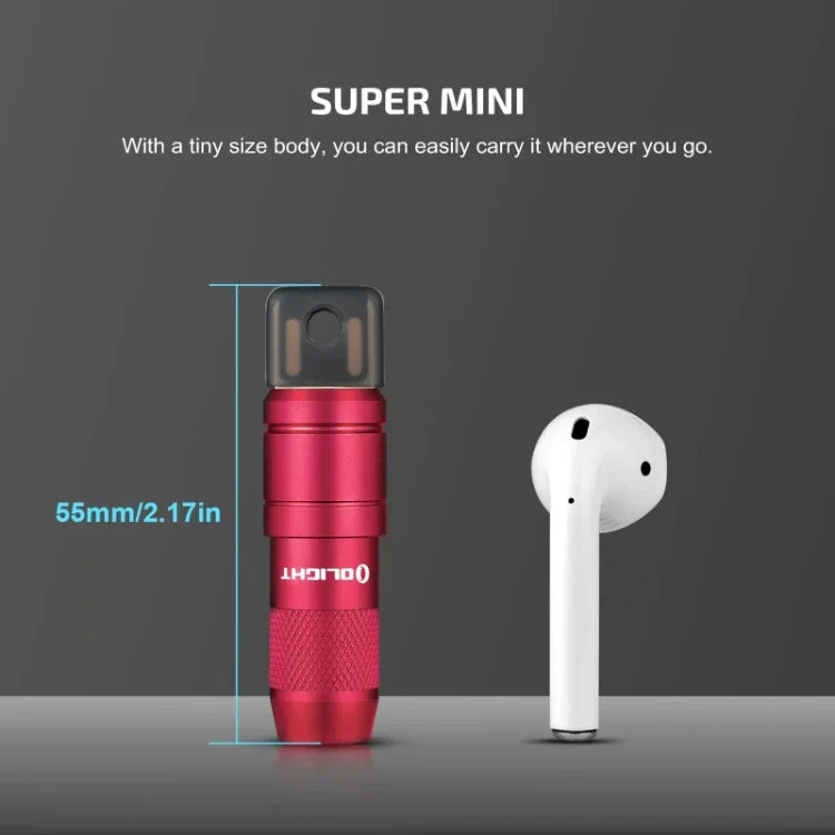 OLIGHT IMINI2PR imini 2 Rechargeable Mini Flashlight - Passionate Red