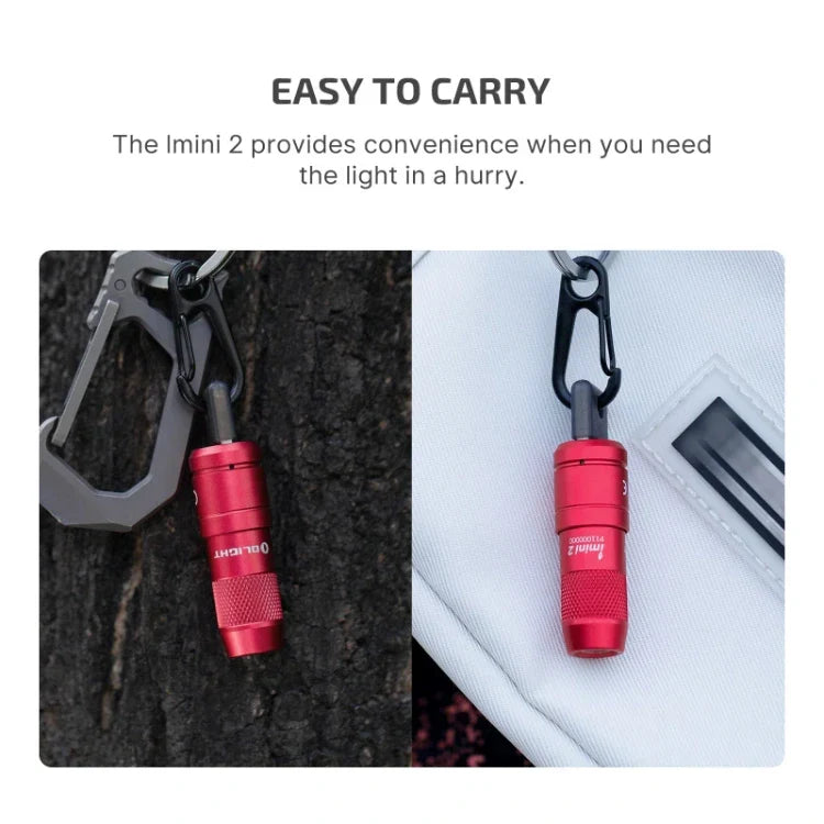 OLIGHT IMINI2PR imini 2 Rechargeable Mini Flashlight - Passionate Red