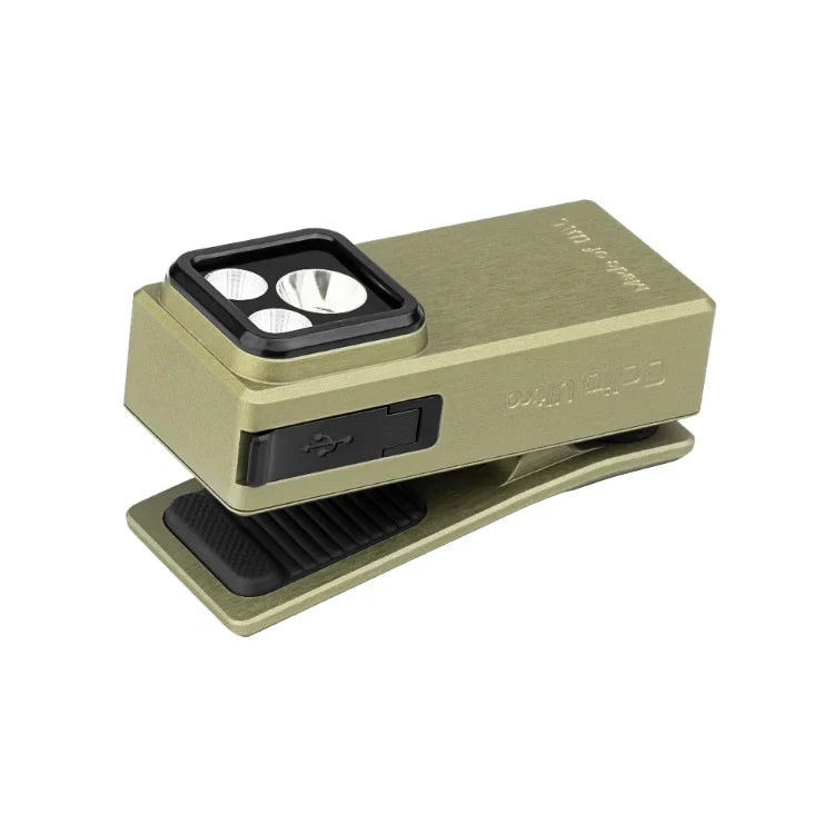 OLIGHT OCLIPULTRAOAL Oclip Ultra Clip-On EDC Light with Flood, Spot, and UV Modes - Olive Green