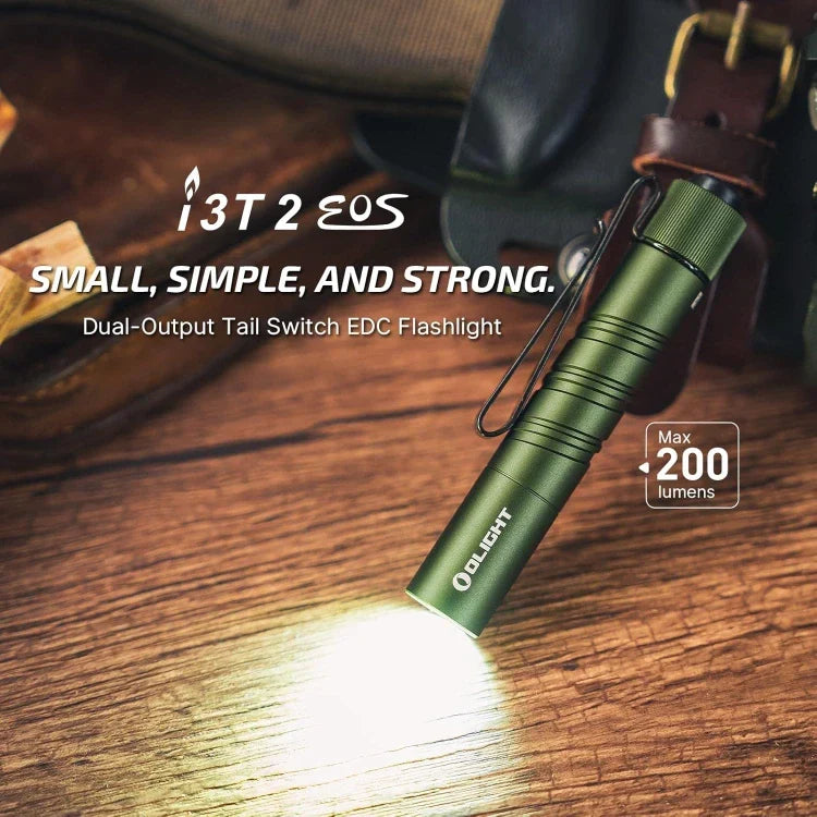 OLIGHT I3T2ODG i3T 2 EOS Small EDC Flashlight - OD Green