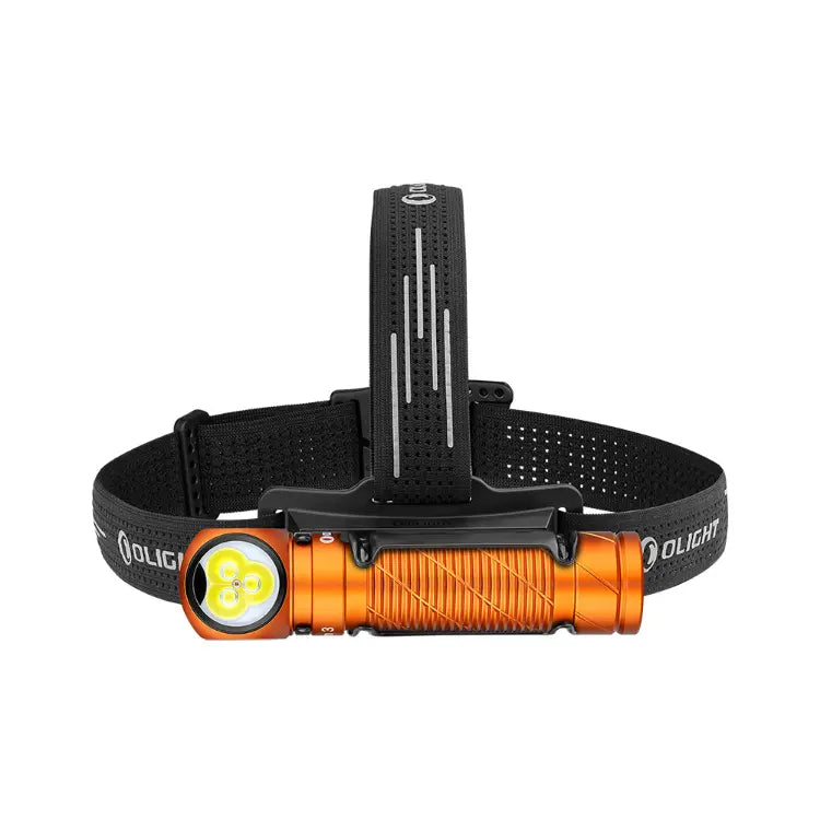OLIGHT PERUN3OG Perun 3 Headlamp 3000 Lumens White Light and Red Light - Orange