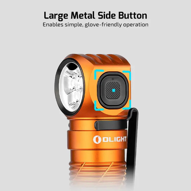 OLIGHT PERUN3OG Perun 3 Headlamp 3000 Lumens White Light and Red Light - Orange