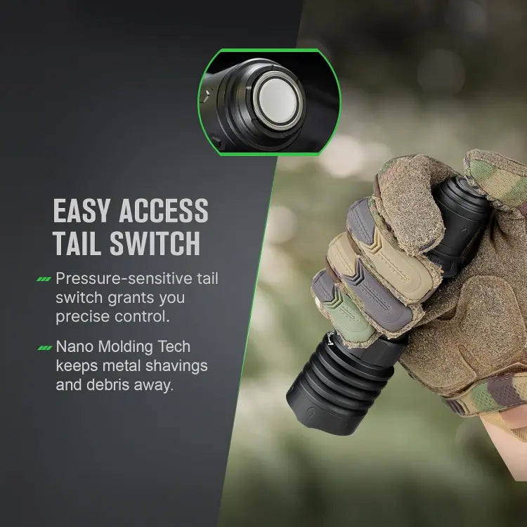 OLIGHT WARRIORX4MTBK Warrior X 4 USB-C and MCC Rechargeable Tactical Flashlight With Holster - Matte Black