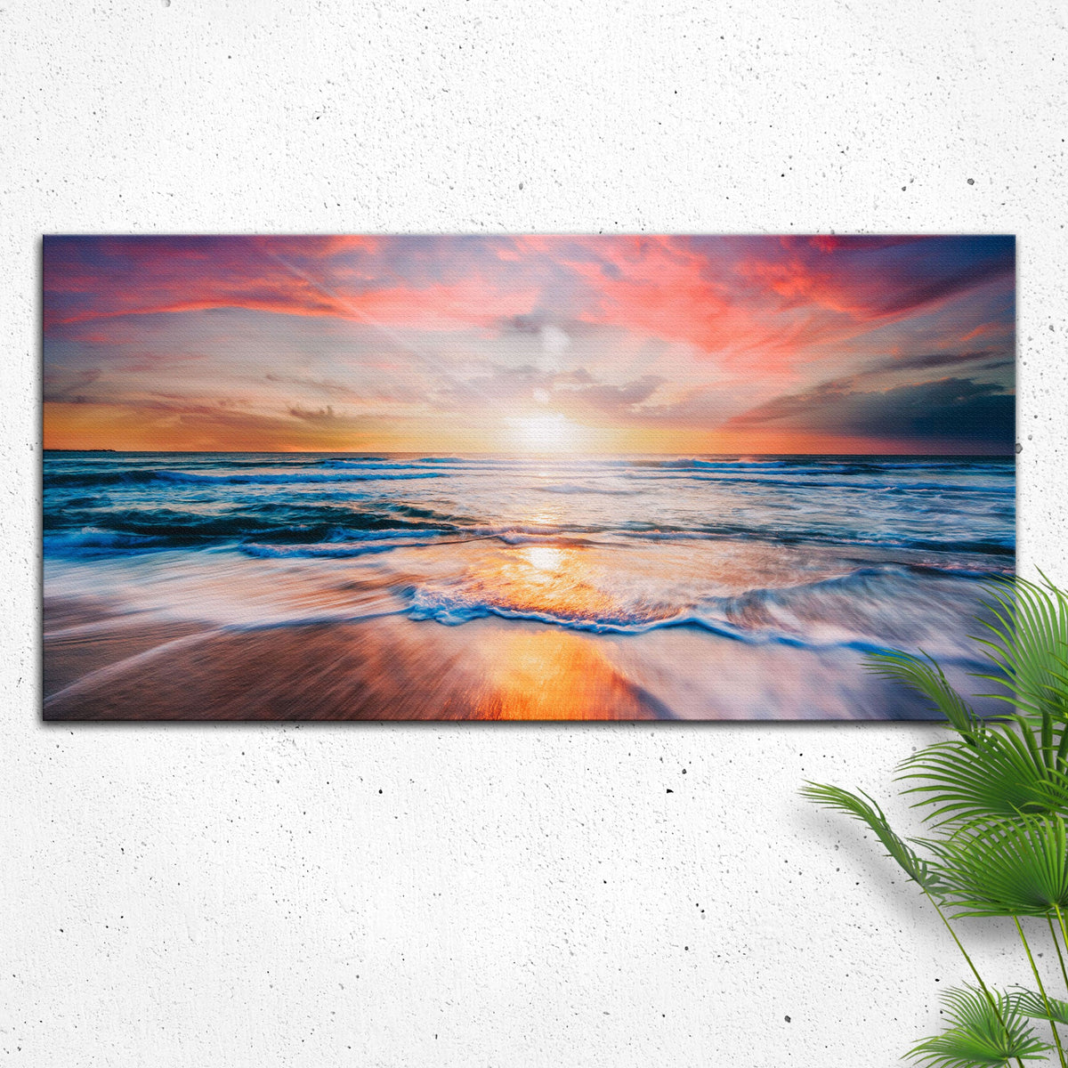 Sunrise Over The Horizon Canvas Wall Art