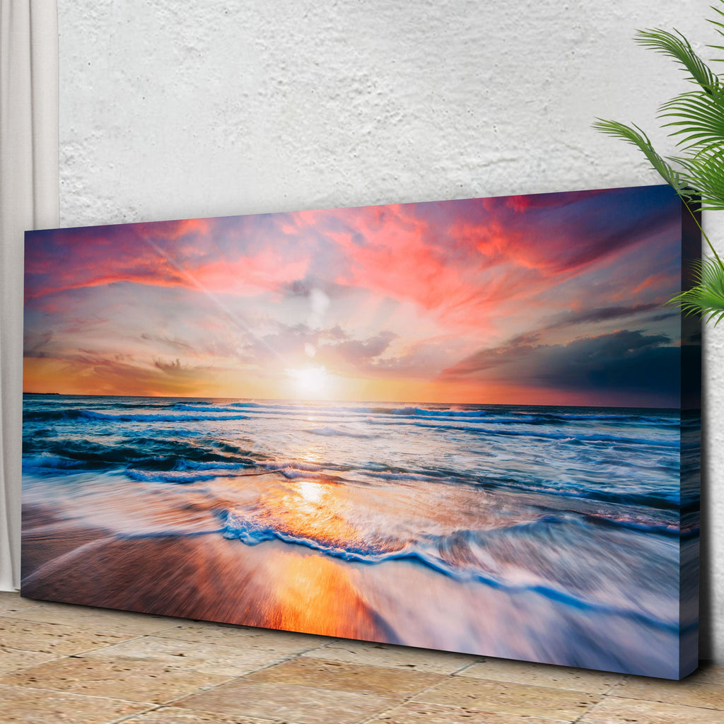 Sunrise Over The Horizon Canvas Wall Art