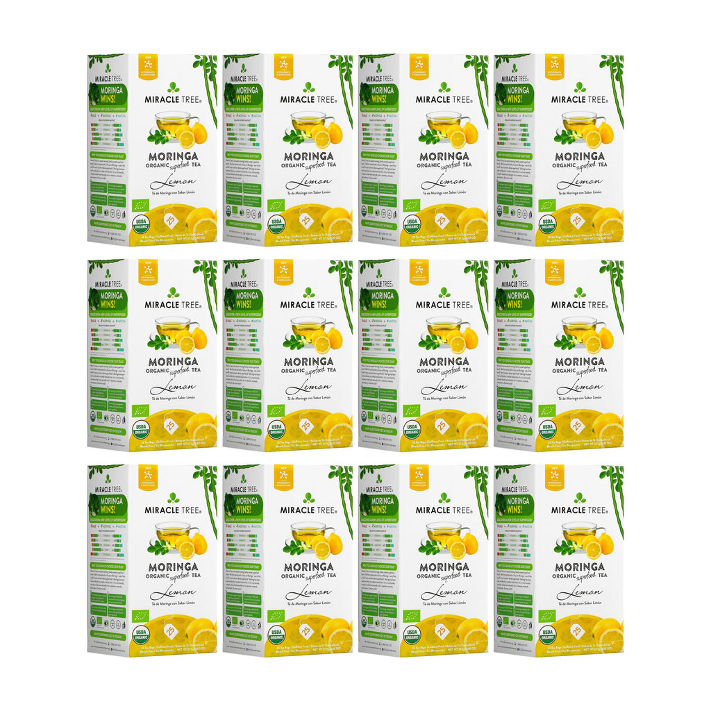 Organic Moringa Tea - Lemon - Caffeine-Free Herbal Tea