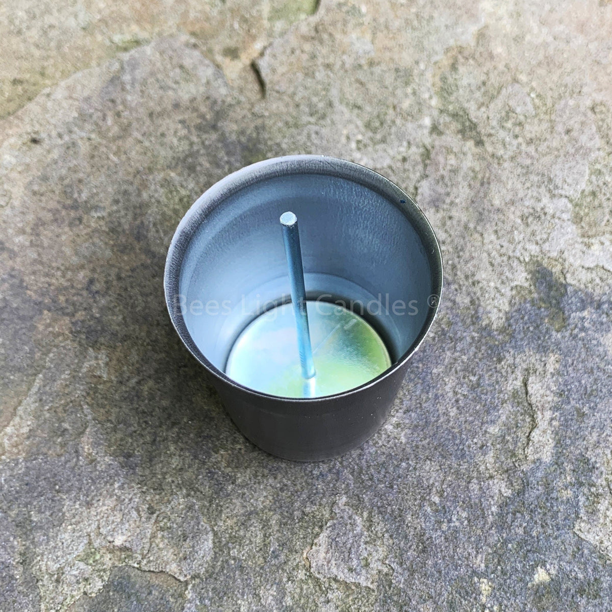 Votive Metal Mold with Wick Pin for Easy Wicking