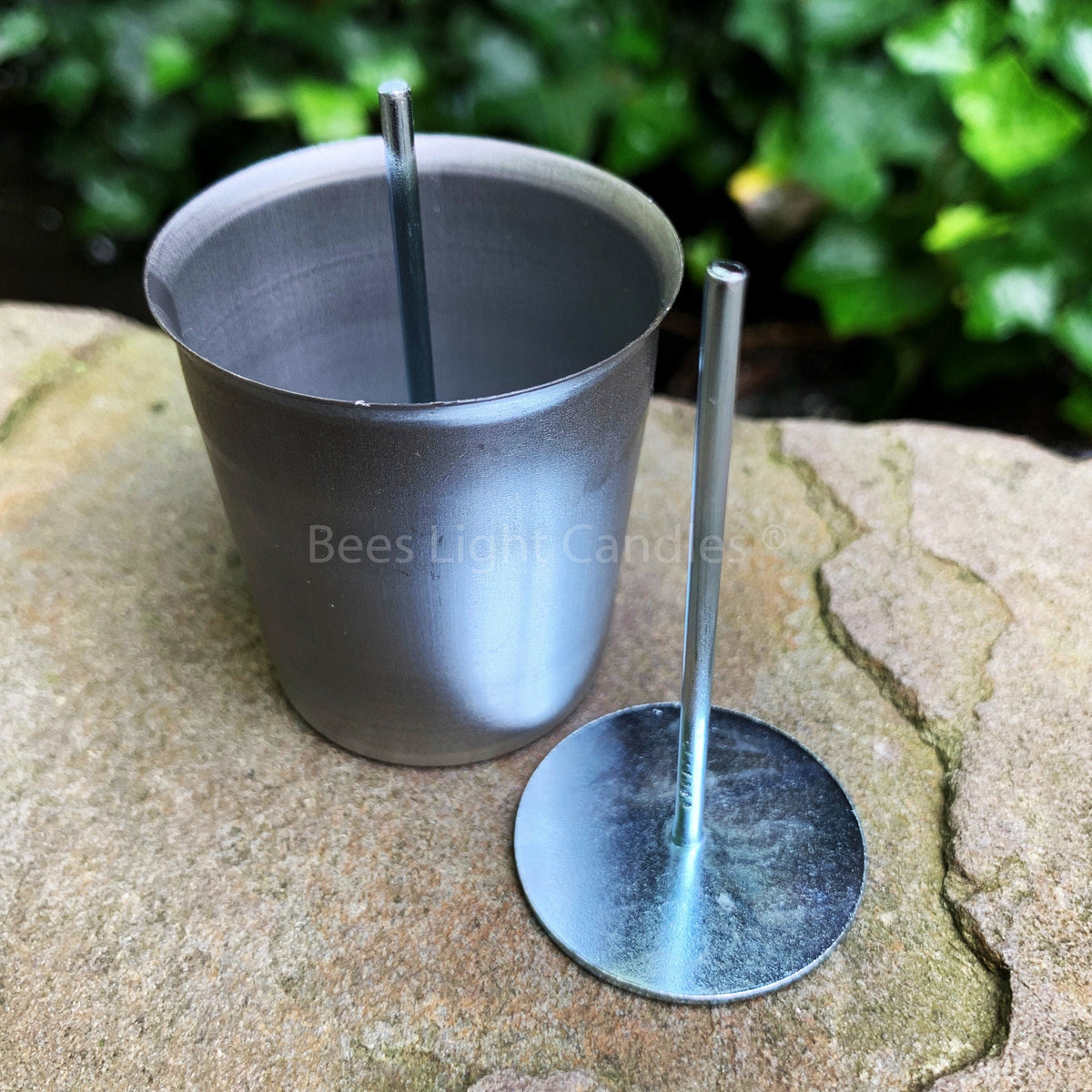 Votive Metal Mold with Wick Pin for Easy Wicking