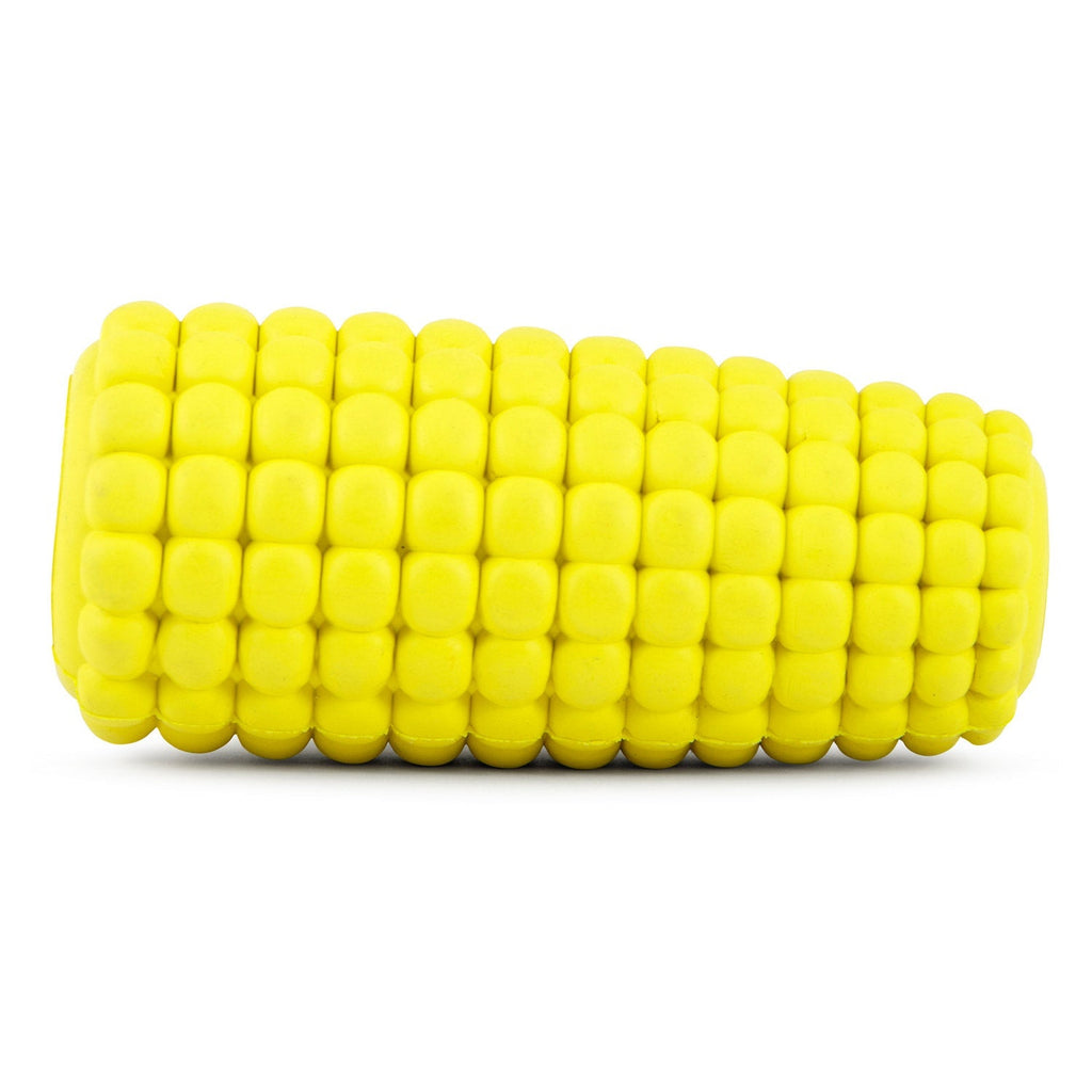 Jeffers Corn Cob Natural Rubber Stuffable Treat Dispenser Dog Dental Chew Toy