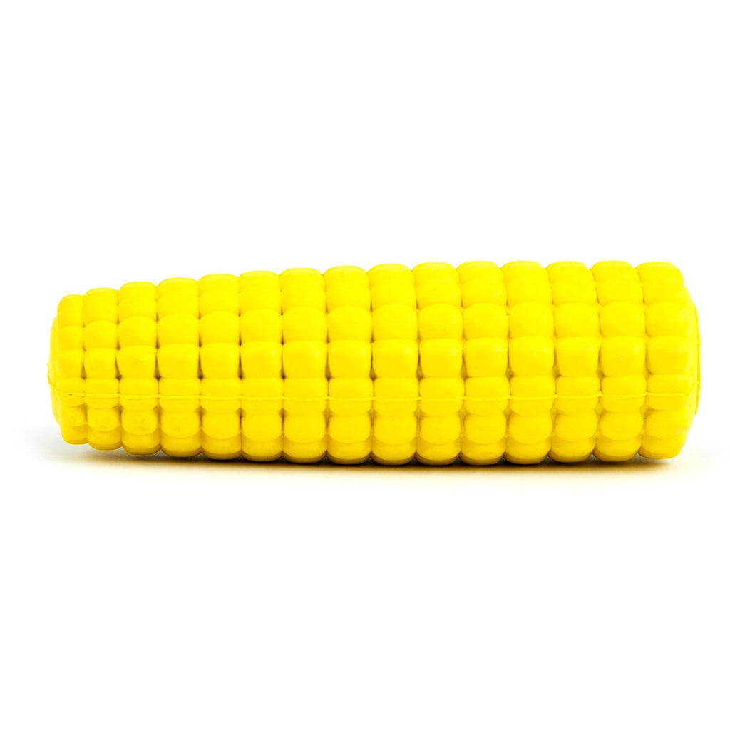 Jeffers Corn Cob Natural Rubber Treat Dispensing Dog Chew Toy with Dental Benefits