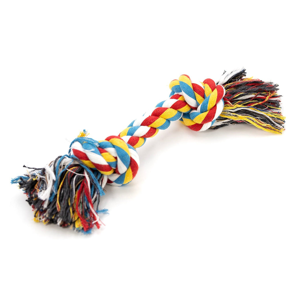 Jeffers Multi-Colored Braided Rope Bone Tug Toy for Dogs