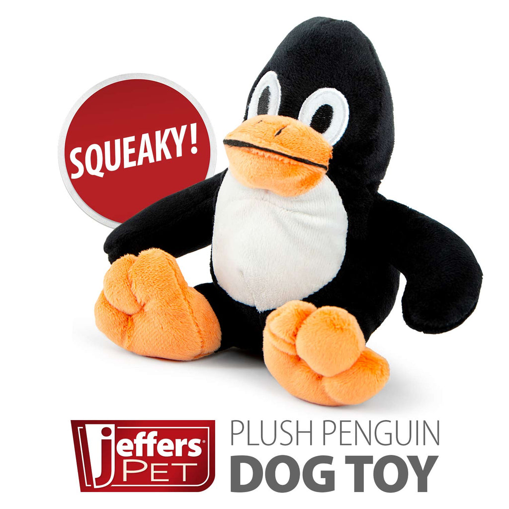 Jeffers Plush Penguin Squeaker Dog Toy