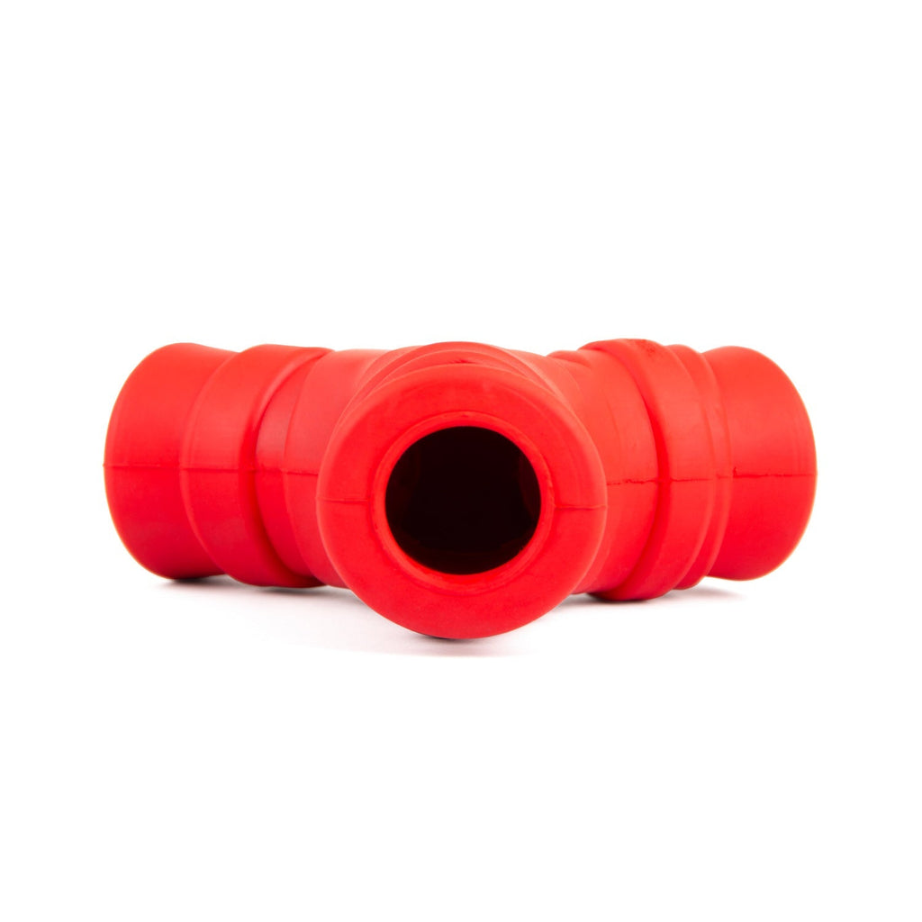Jeffers Red "Y" Natural Rubber Dental Dog Chew Toy for Medium Chewers