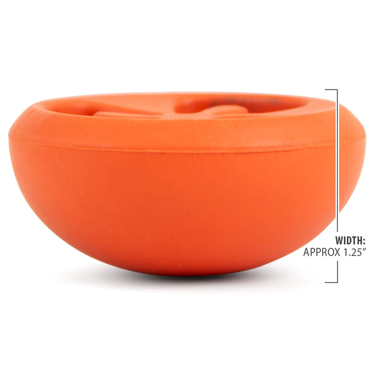 Jeffers Tomato Shaped Natural Rubber Treat Dispensing Dental Dog Chew Toy for Medium-Chewers