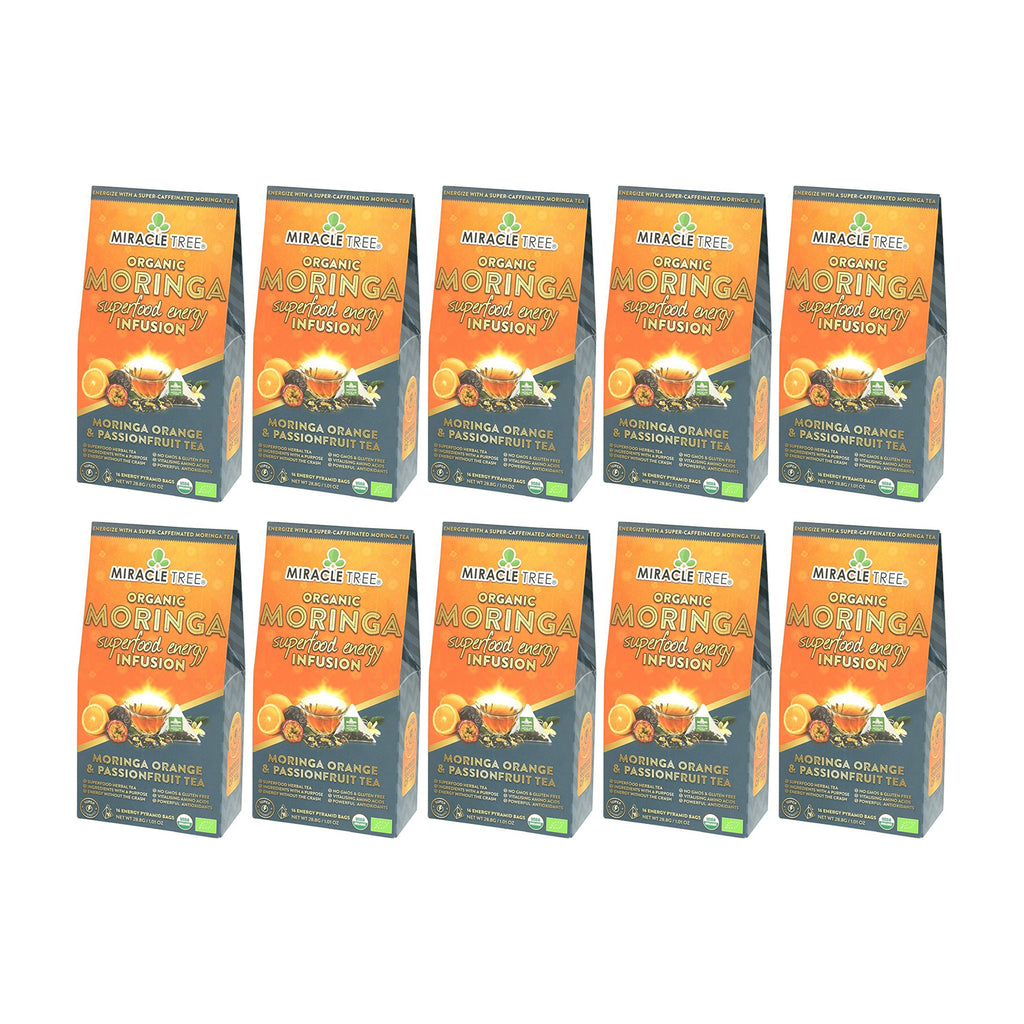 Organic Moringa Energy Tea - Orange Passionfruit - Natural Coffee Alternative