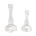 Glass Taper Candle Holders – Clear
