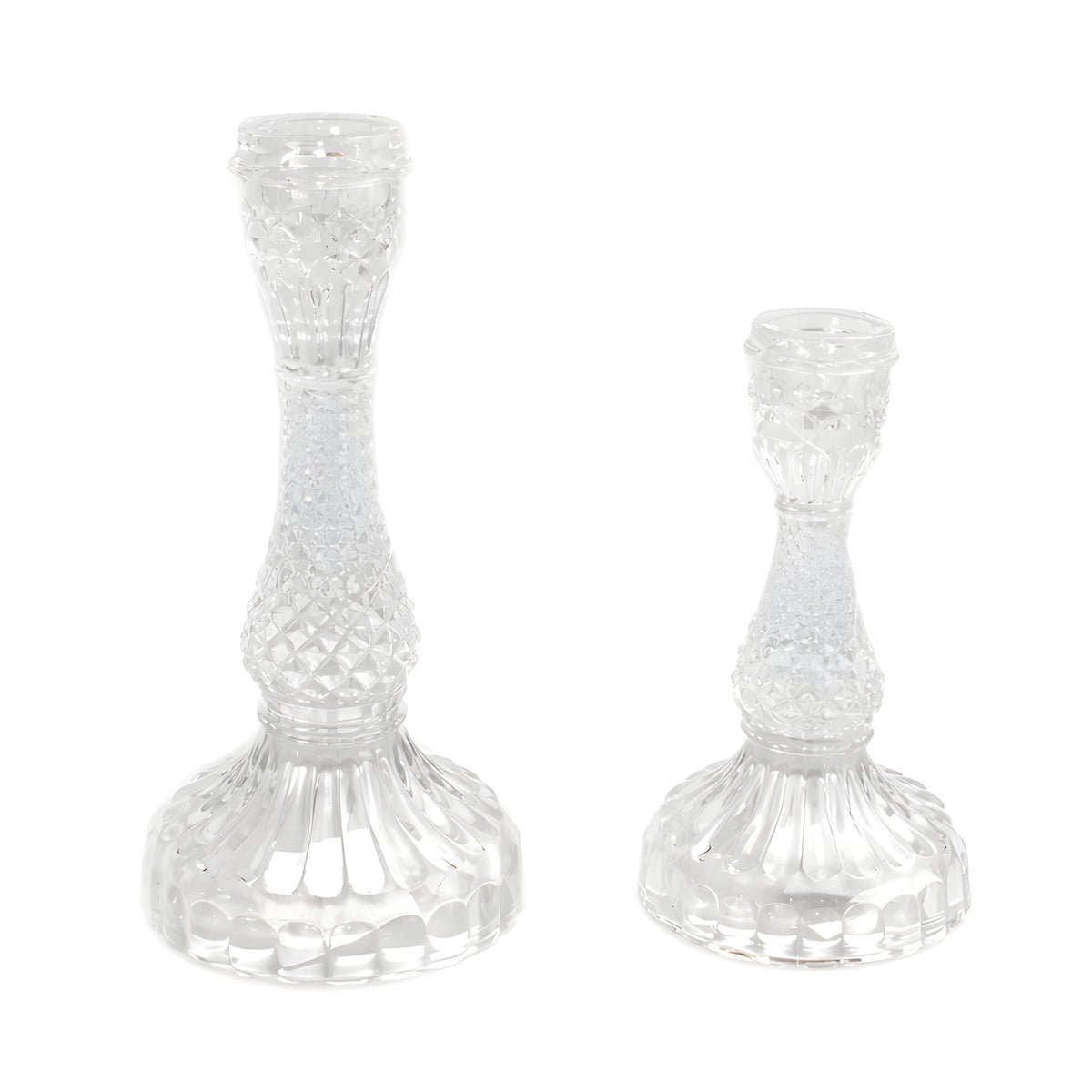Glass Taper Candle Holders – Clear