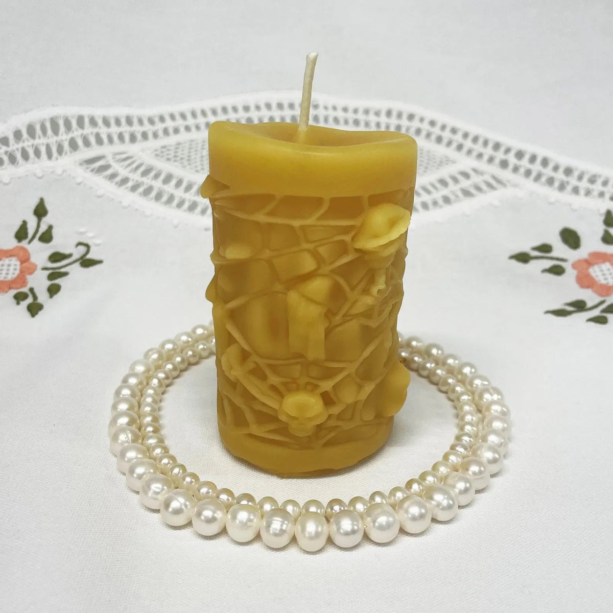 Pirates Pillar Halloween Beeswax Candle