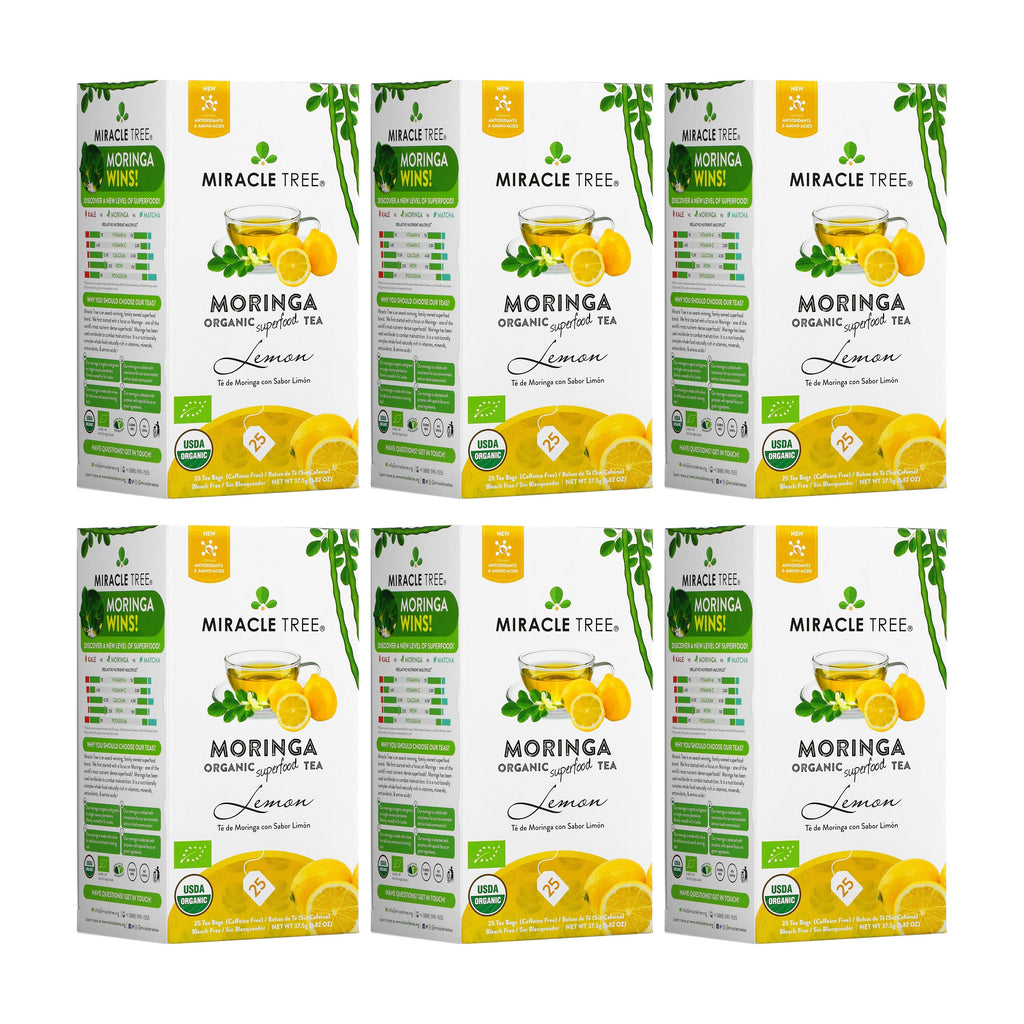 Organic Moringa Tea - Lemon - Caffeine-Free Herbal Tea